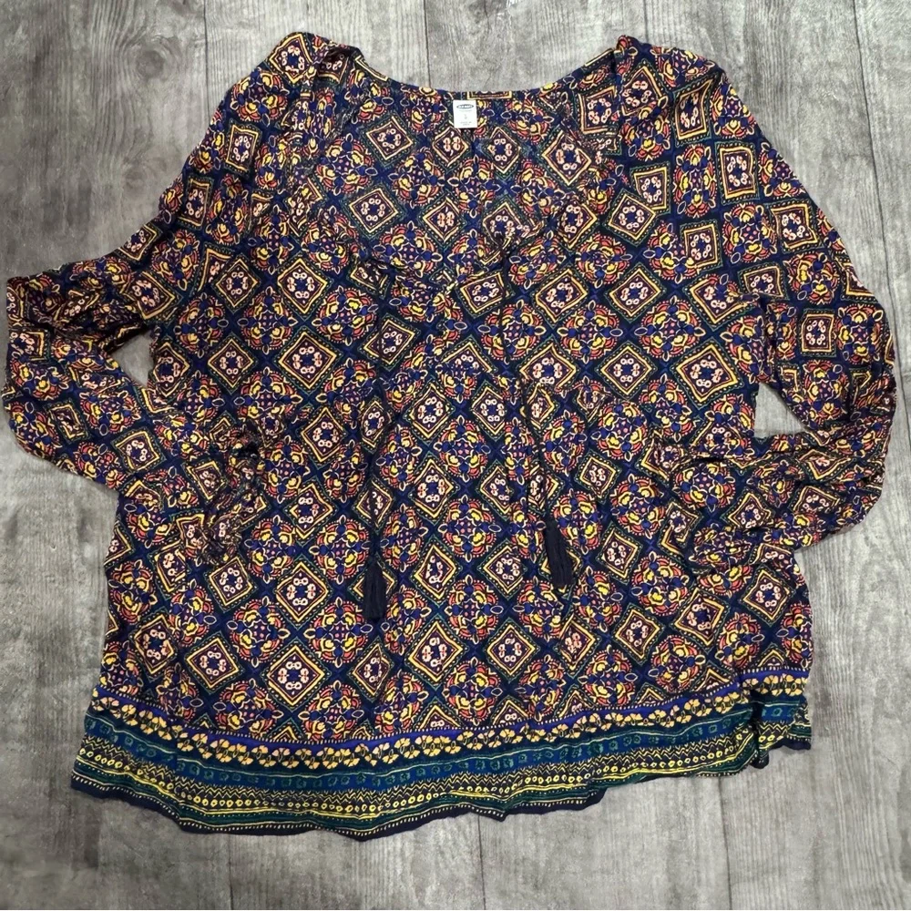 Bohemian Patterned Women's Top by Old Navy - Picture 2 of 5